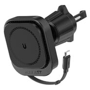 Acefast "D32" prémium QI autós mágneses tartó mobil eszközökhöz, visszahúzható kábellel - 15 W - szellőző