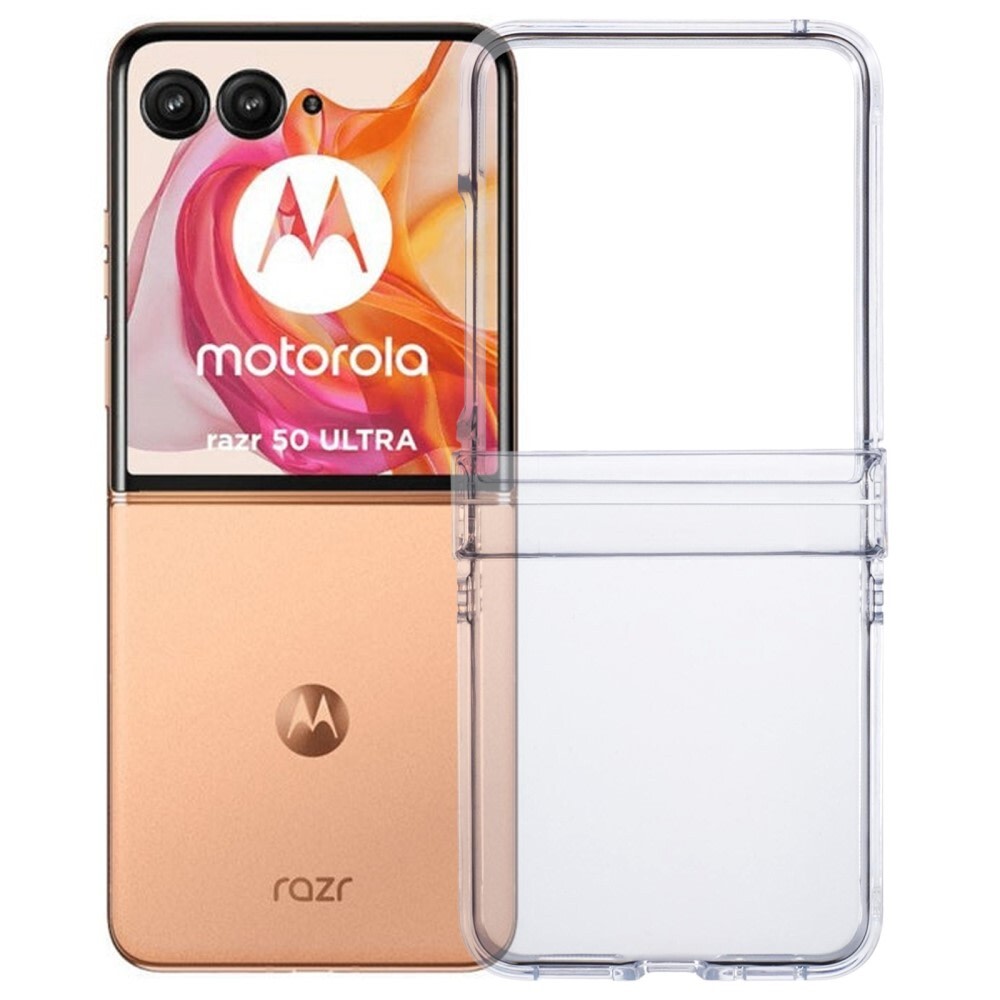 Kemény tok Motorola Razr 50 Ultra készülékekhez - átlátszó
