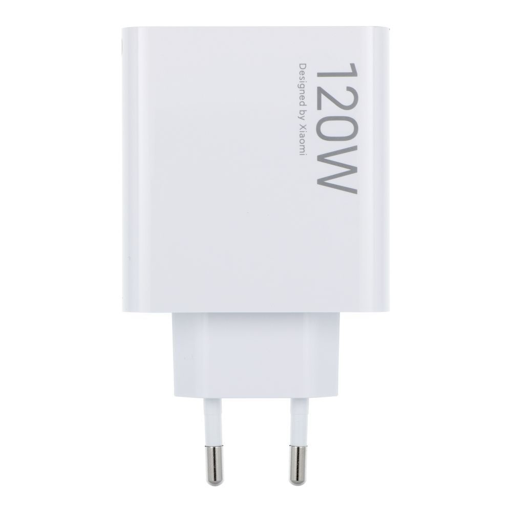 Eredeti Xiaomi "MDY-14-EE" fali töltő GaN technológiával, 120W teljesítménnyel, USB-A kimenettel és QC 3.0 támogatással - fehér (bulk)