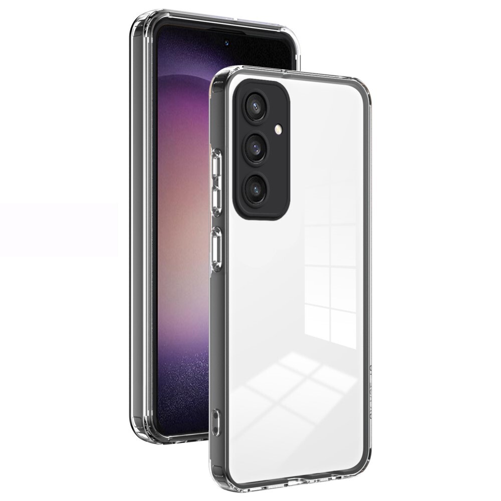 Hibrid tok beépített kamera védelemmel "Crystal Bumper" Samsung Galaxy A16 4G / A16 5G készülékekhez - metallic black