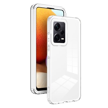 Hibrid tok beépített kamera védelemmel "Crystal Bumper" Xiaomi Poco F6 Pro készülékekhez - metallic white