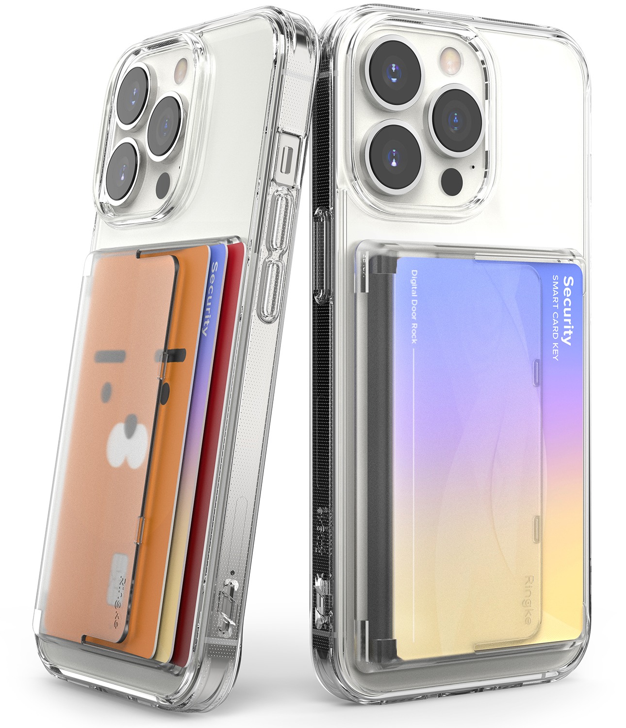 Ringke "Side Slot Card Holder" kártya és irattartó zseb - clear mist