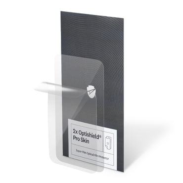 Optishield® Skin védőfólia iPhone 15 Pro Max készülékhez (2-Pack)