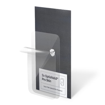 Optishield® Skin védőfólia iPhone 15 készülékhez (2-Pack)