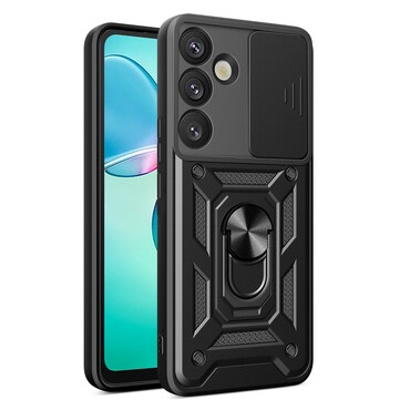 Strapabíró tok "MaX-Armor" gyűrűvel, fém lappal és hátsó kamera védelemmel Samsung Galaxy S25 készülékekhez - army black Strapabíró tok "MaX-Armor" gyűrűvel, fém lappal és hátsó kamera védelemmel Samsung Galaxy S25 készülékekhez - army black