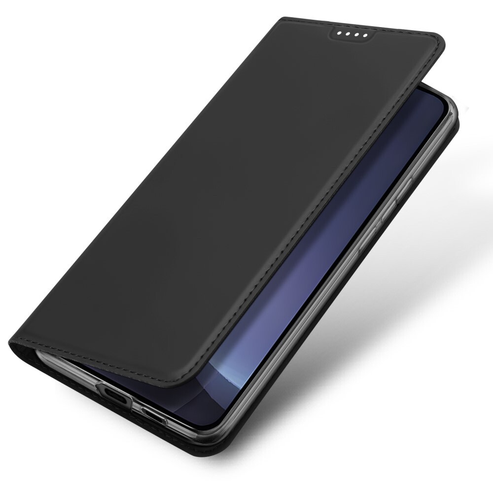 Nyitható tok "Skin" Samsung Galaxy S25 készülékekhez - fekete