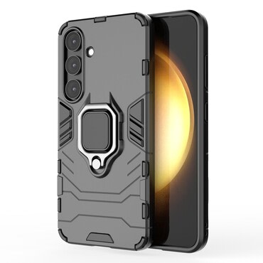 Strapabíró tok "Impact X Ring" Samsung Galaxy S25 Plus készülékekhez - fekete