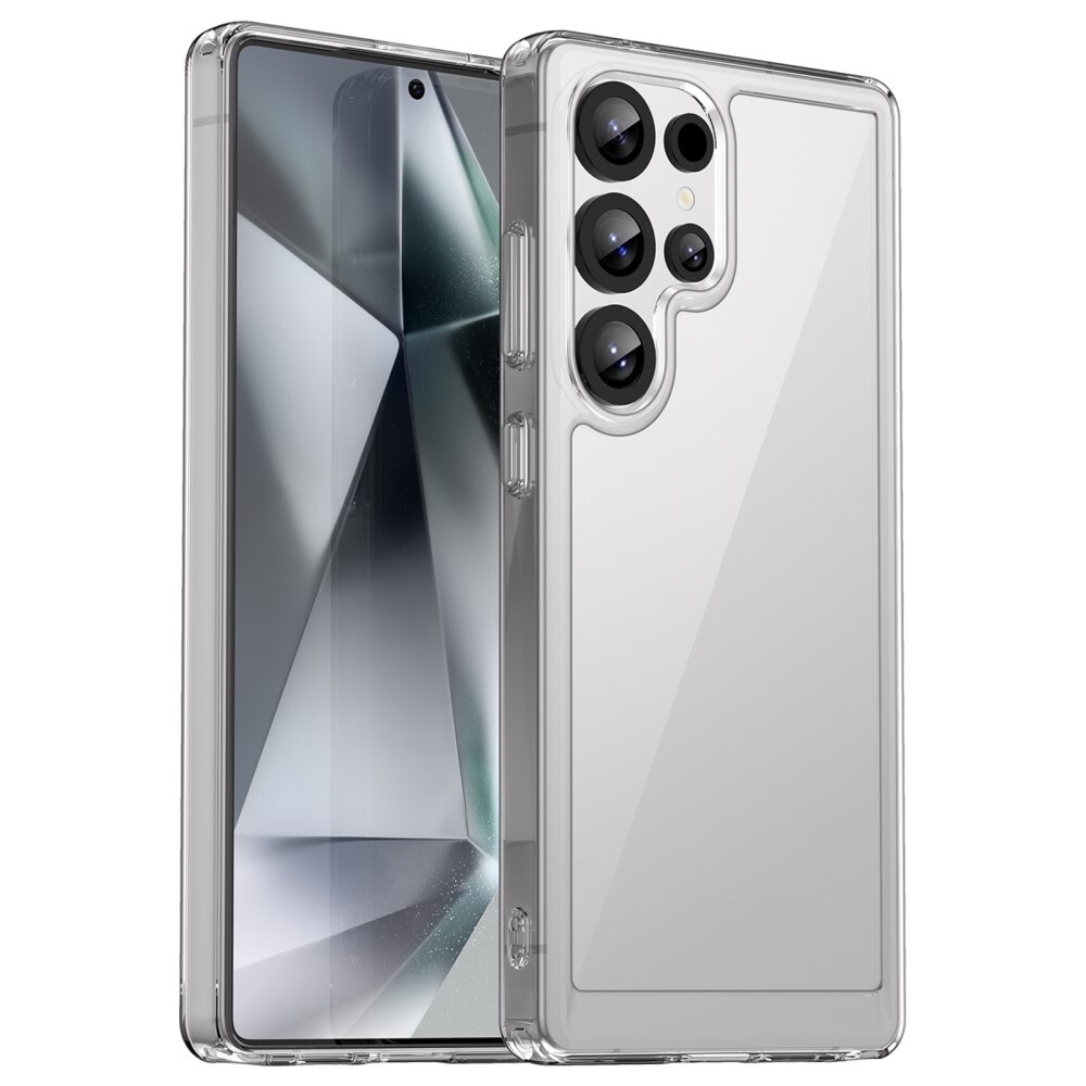 Hibrid tok "Frame Shield" Samsung Galaxy S25 Ultra készülékekhez - átlátszó