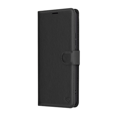 Nyitható tok Techsuit "Leather Folio" Xiaomi Redmi Note 14 5G készülékekhez - fekete