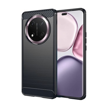 TPU gél tok "Brushed Carbon" Honor Magic7 Lite készülékekhez - fekete