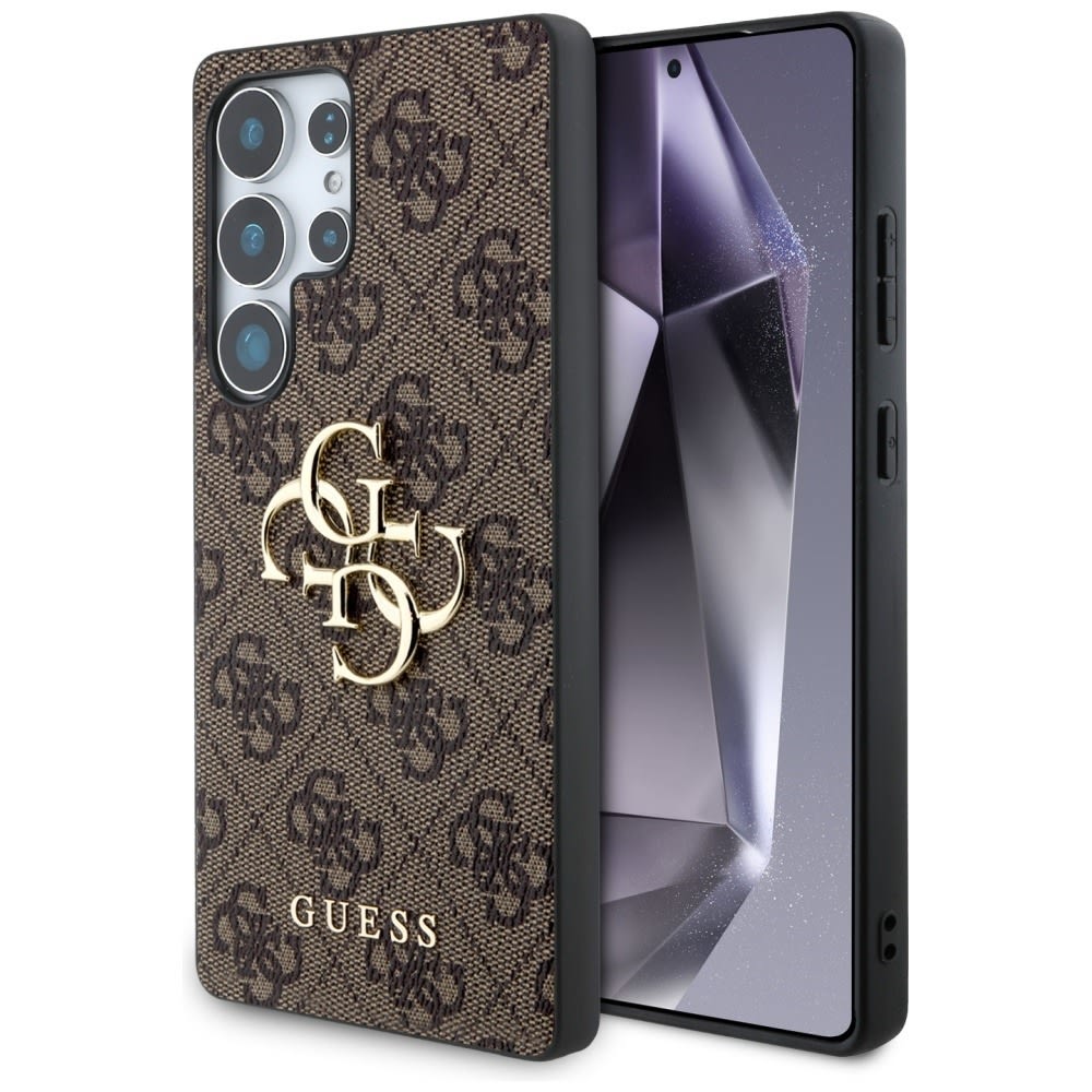 Eredeti kemény TPU tok Guess "4G Big Metal Logo" Samsung Galaxy S25 Ultra készülékekhez - brown
