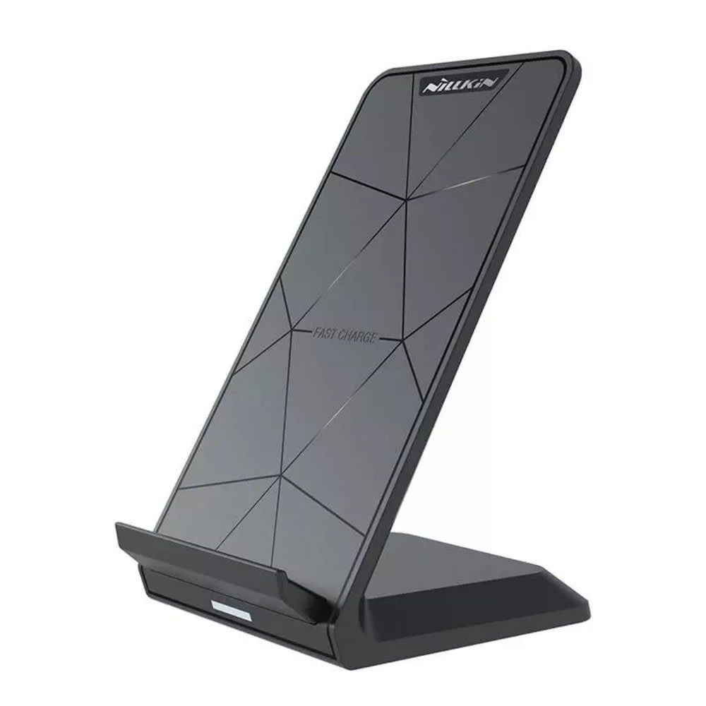 Nillkin "Charging Stand Pro" prémium vezeték nélküli QI álló töltőállomás 15W gyorstöltéssel, FOD védelemmel - fekete