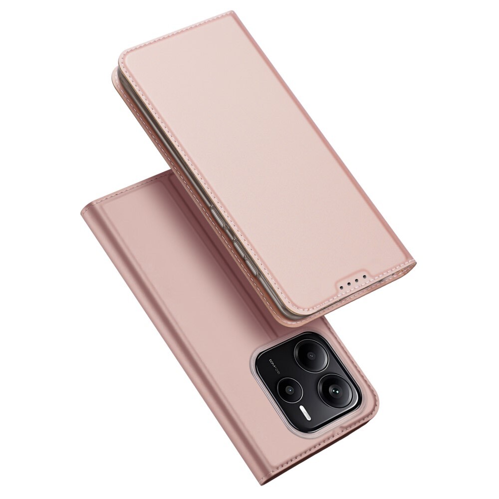 Nyitható tok "Skin" Xiaomi Redmi Note 14 5G készülékekhez - rózsaszín