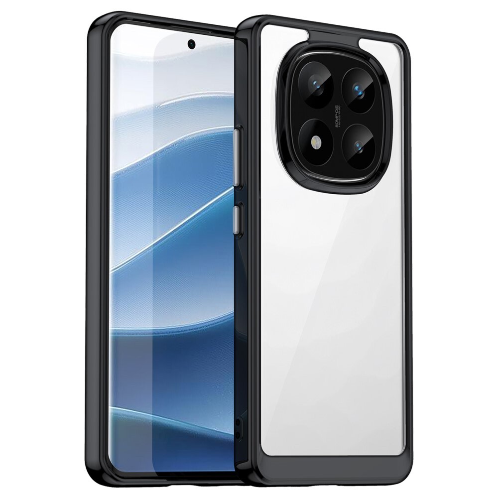 Hibrid tok "Frame Shield" Xiaomi Redmi Note 14 Pro Plus 5G készülékekhez - fekete