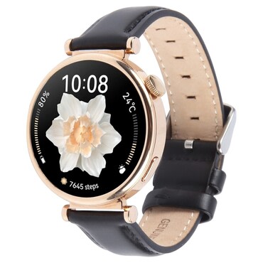 Bőr szíj Garmin Forerunner 165 / Forerunner 165 Music órához – fekete