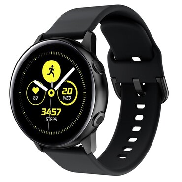 Szilikon óraszíj Garmin Vivomove Lux / Garmin Forerunner 245 / 245 Music / Vivoactive 3 / Vivomove Style / Vivomove 3 / Vivomove HR - fekete