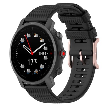 Szilikon óraszíj Polar Grit X / Grit X Pro / Vantage M / Vantage M2 órákhoz - fekete
