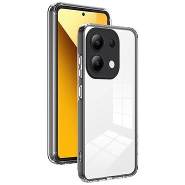 Hibrid tok beépített kamera védelemmel "Crystal Bumper" Xiaomi Redmi Note 14 5G készülékekhez - metallic black