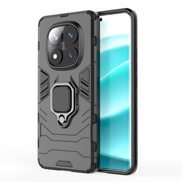 Strapabíró tok "Impact X Ring" Xiaomi Redmi Note 14 Pro 5G / Poco X7 készülékekhez - fekete