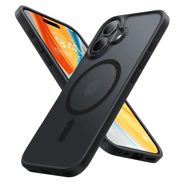 Prémium tok Torras "Guardian Magnetic" iPhone 16 Plus készülékekhez - fekete