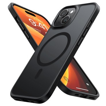 Prémium tok Torras "Guardian Magnetic" iPhone 15 készülékekhez - fekete