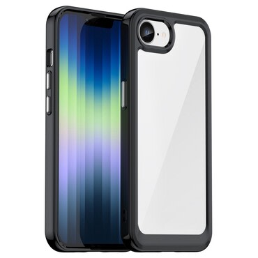 Hibrid tok "Frame Shield" iPhone 16e készülékekhez - fekete