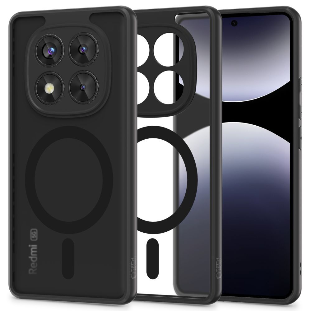 Hibrid tok Tech-Protect "Magmat MagSafe" Xiaomi Redmi Note 14 Pro 5G / Poco X7 készülékekhez - fekete