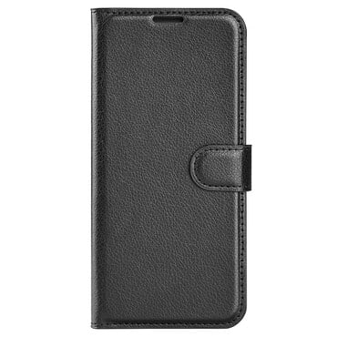 Nyitható tok "Litchi" Xiaomi Poco X7 Pro készülékekhez - fekete