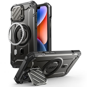 Tok Supcase "Unicorn Beetle XT Magsafe" iPhone 16e készülékekhez - black