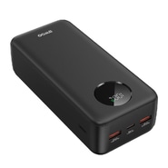 Power bank BWOO "P64" 22.5W 30000mAh két USB-A és egy USB-C kimenettel - fekete