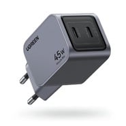 Ugreen Nexode Pro "X707" 45W fali töltő 2x USB-C kimenettel – szürke Ugreen Nexode Pro "X707" 45W fali töltő 2x USB-C kimenettel – szürke