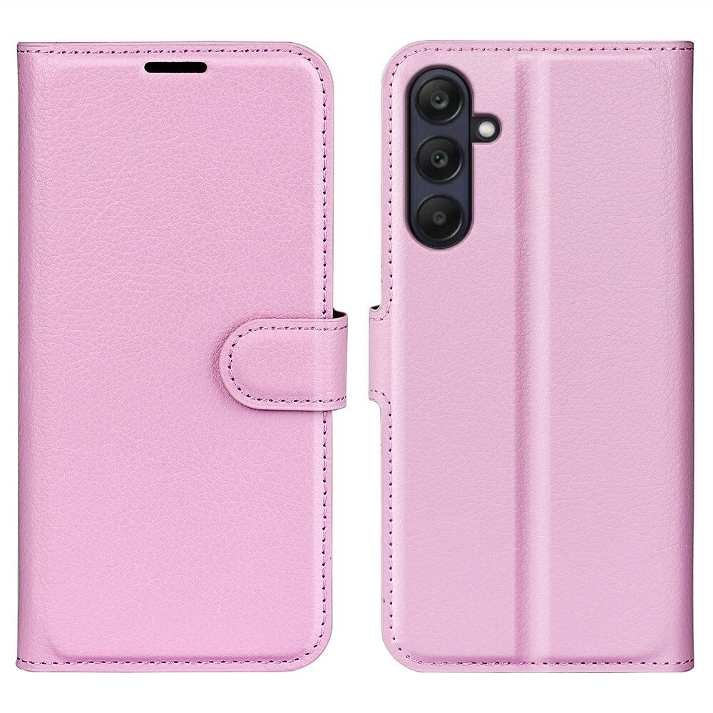 Nyitható tok "Litchi" Samsung Galaxy A26 készülékekhez - rózsazín