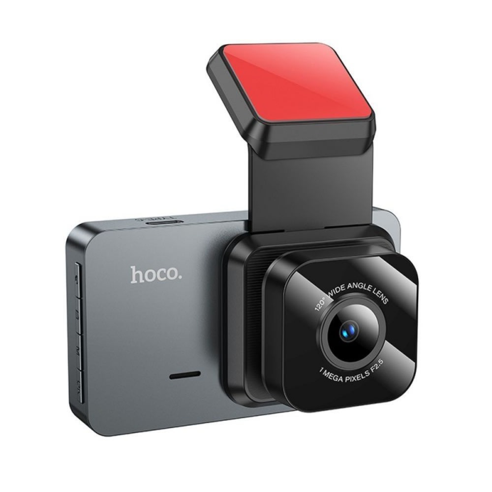 Autós kamera HOCO "DashCam" 1280P 3,0 hüvelykes IPS képernyővel és F2.5 széles látószögű objektívvel - fekete