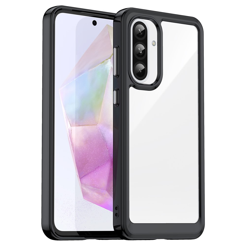 Hibrid tok "Frame Shield" Samsung Galaxy A56 készülékekhez - fekete