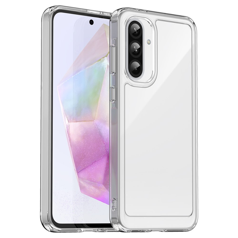 Hibrid tok "Frame Shield" Samsung Galaxy A56 készülékekhez - átlátszó
