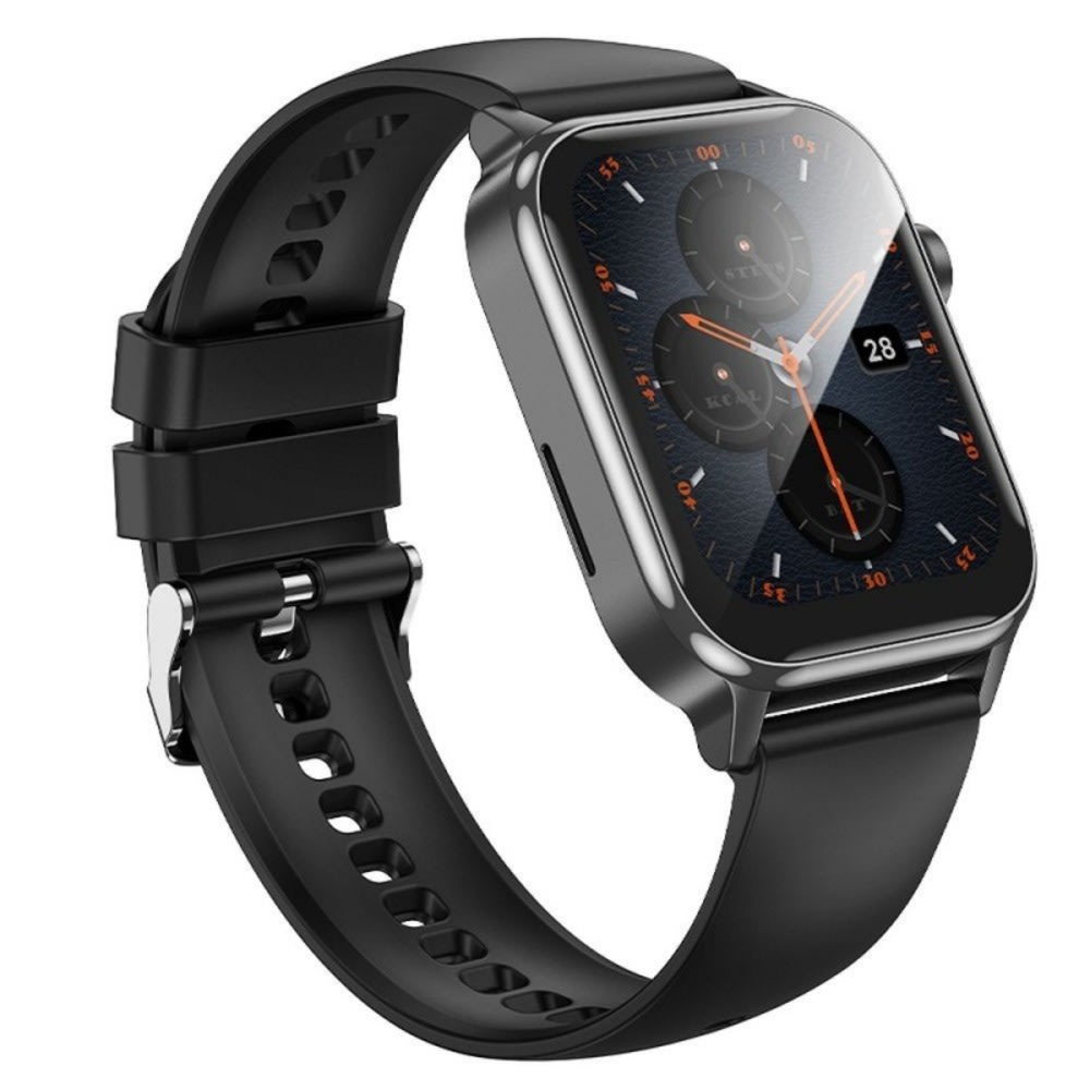 HOCO Y26 okosóra 1,81 hüvelykes kijelzővel, Bluetooth 5.0 kapcsolattal és hosszú akkumulátor-élettartammal - fekete