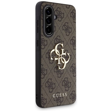 Eredeti kemény TPU tok Guess "4G Big Metal Logo" Samsung Galaxy A56 készülékekhez - barna Eredeti kemény TPU tok Guess "4G Big Metal Logo" Samsung Galaxy A56 készülékekhez - barna