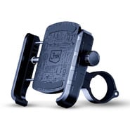 3mk Steel Bike Holder telefonos tartó, kerékpárra, vibrációvédelemmel, állítható szöggel és elegáns dizájnnal – fekete