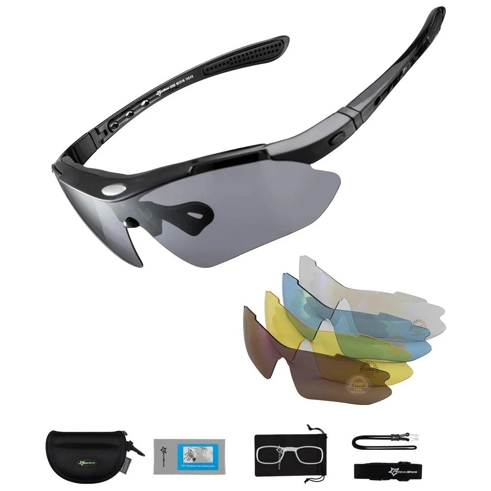 Rockbros Polar polarizált kerékpáros szemüveg - shade black