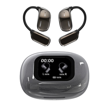 SoundFlow AI - OpenEar Bluetooth 5.4 fülhallgató ANC technológiával, valós idejű fordítással és HD kijelzővel SoundFlow AI - OpenEar Bluetooth 5.4 fülhallgató ANC technológiával, valós idejű fordítással és HD kijelzővel