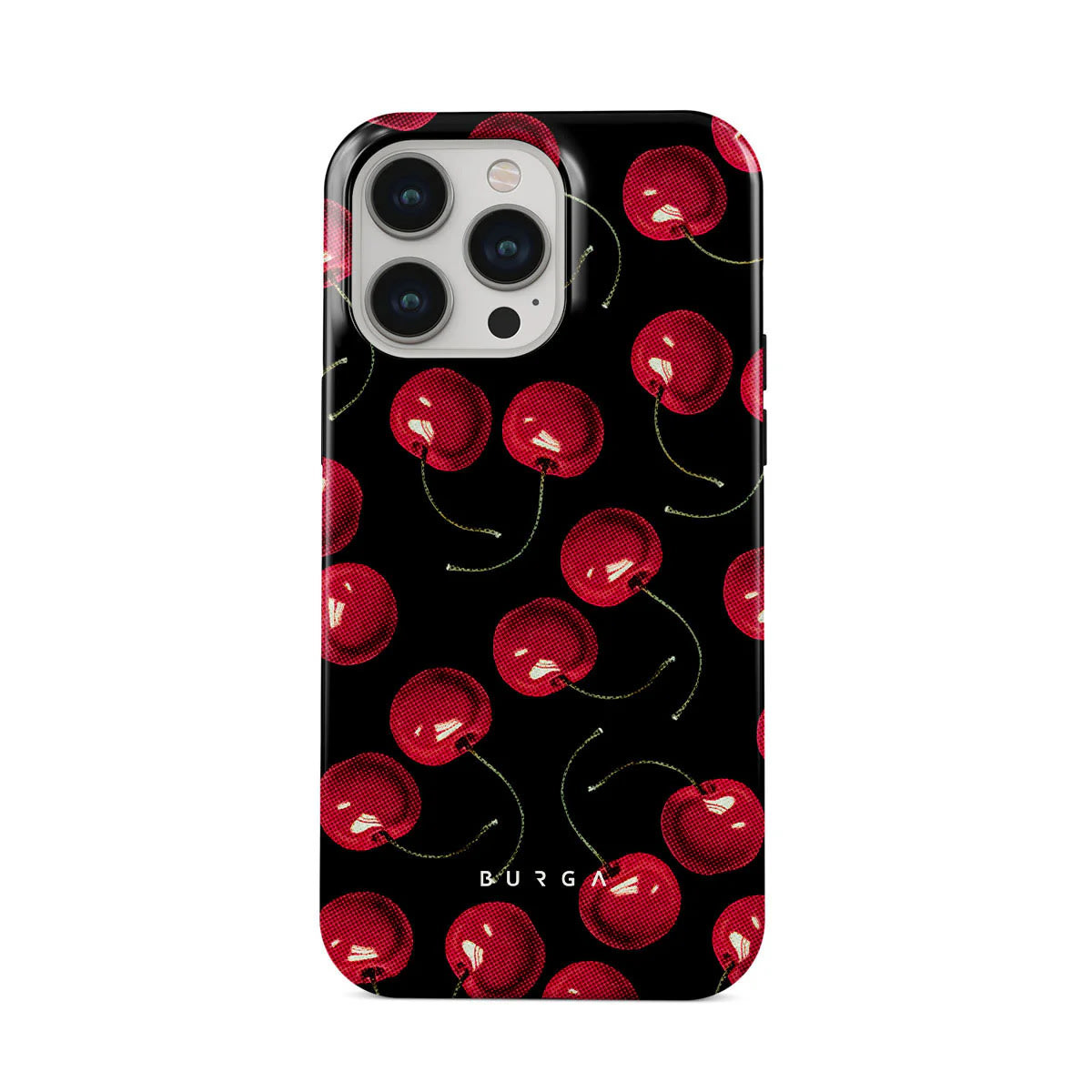 Prémium Burga Tough "Cherrybomb" tok iPhone 14 Pro készülékhez