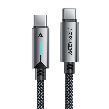 Acefast "C19" fonott USB-C - USB-C töltőkábel és adatkábel 60W gyorstöltéssel - 1.2m - fekete Acefast "C19" fonott USB-C - USB-C töltőkábel és adatkábel 60W gyorstöltéssel - 1.2m - fekete