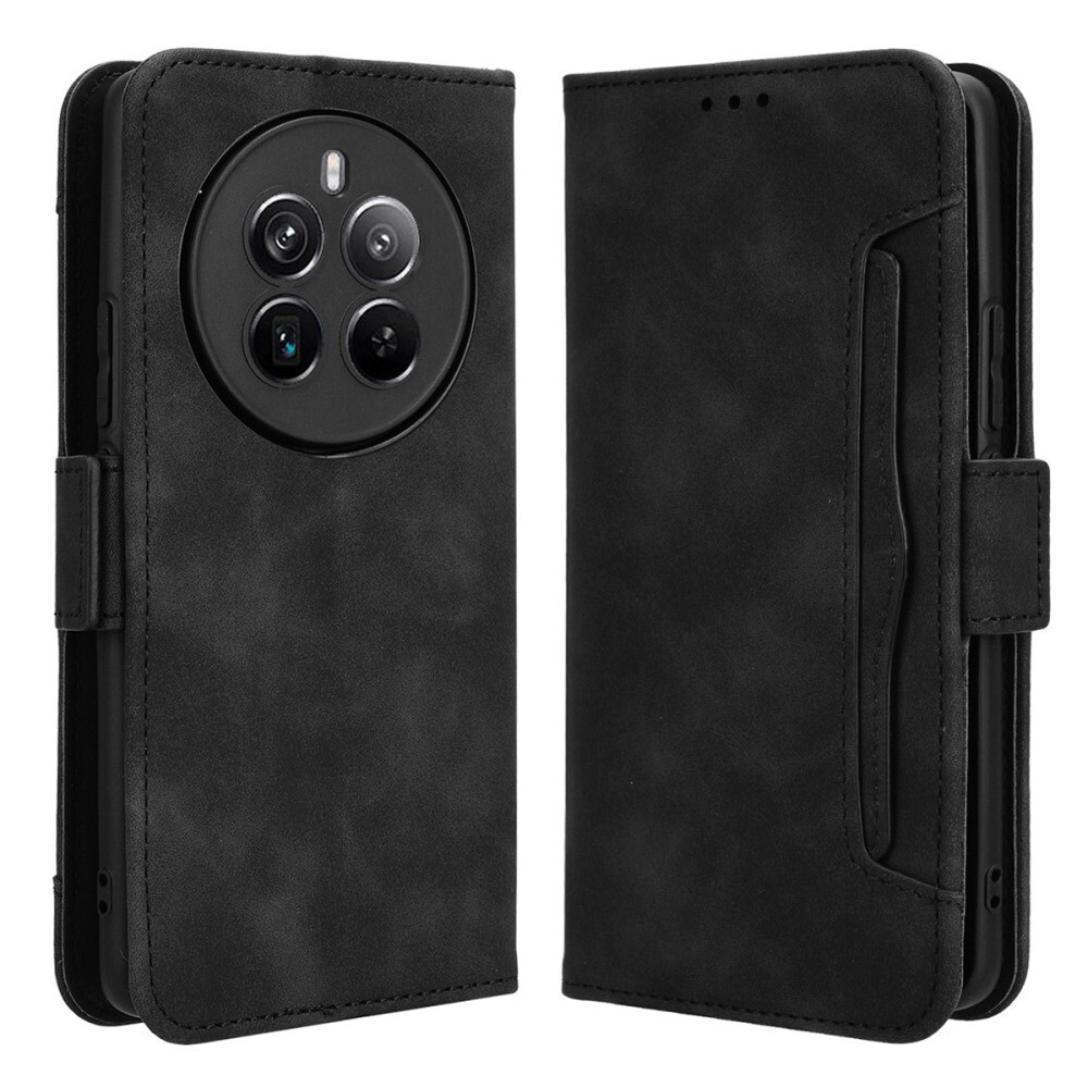 Nyitható tok "Front Pocket" Realme 12 Pro / 12 Pro Plus készülékekhez - fekete