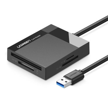 Kártyaolvasó Ugreen USB 3.0 "BlackBox" - SD, CF, MS és TF kártyákra 4in1 - fekete