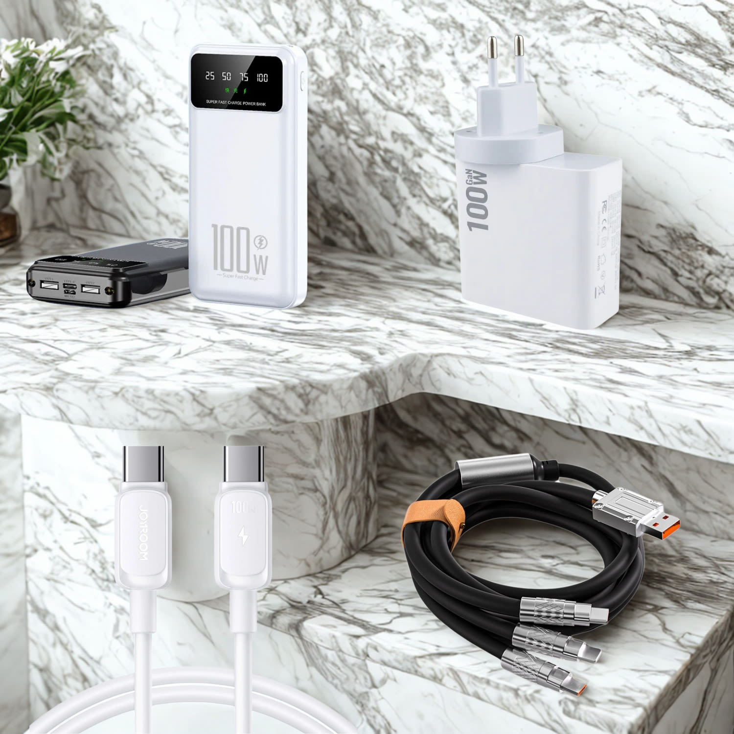 PowerPro 100W – Készlet villámgyors töltéshez bármilyen eszközhöz, bárhol és bármikor