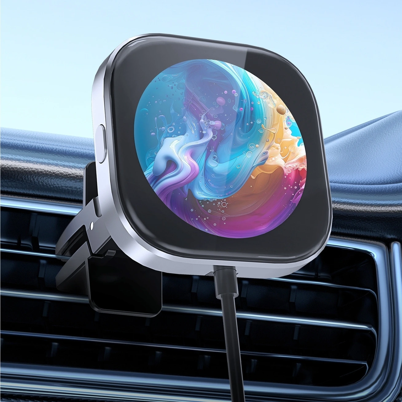 Ottocast CarPlayClip – vezeték nélküli CarPlay adapter kijelzővel, amely automatikusan csatlakoztatja az autót és az iPhone-t kábelek nélkül
