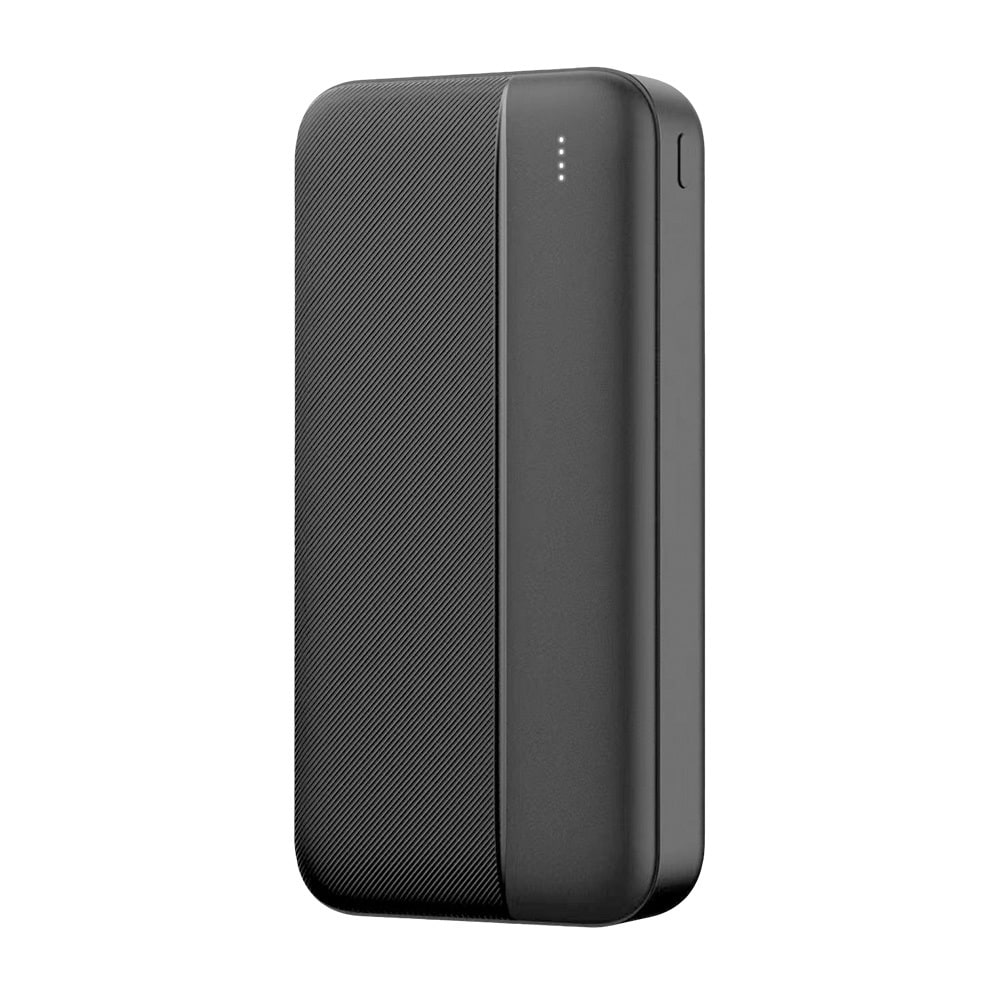 Maxlife "MXPB-02" power bank – 20 000 mAh kapacitással, egy USB-A, USB-C és micro USB csatlakozóval, 20W teljesítmény – fekete