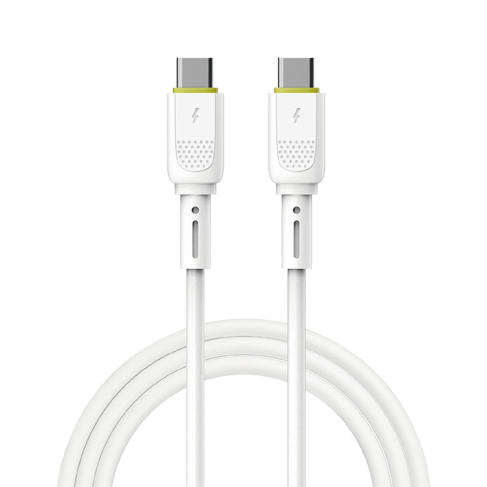 WIWU "C034" USB-C – USB-C kábel – 60W PD 3.0 töltés és adatátvitel – 1,2 m – fehér