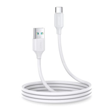 Joyroom A9 USB-A – USB-C kábel – 3A töltés és 480 Mbps adatátviteli sebesség – 1 m – fehér Joyroom A9 USB-A – USB-C kábel – 3A töltés és 480 Mbps adatátviteli sebesség – 1 m – fehér
