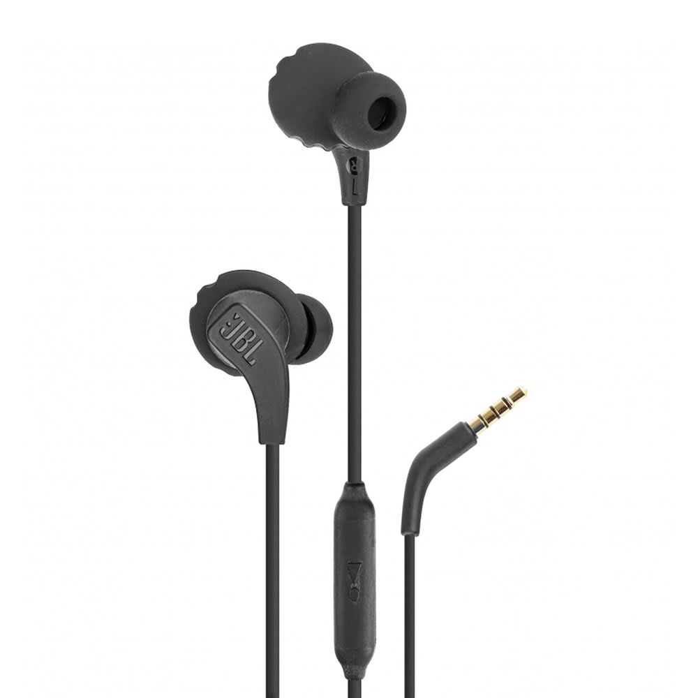 JBL Endurance Run 2 fülhallgató – beépített mikrofonnal, IPX5 vízállósággal és FlipHook™ funkcióval – 1,2 m – fekete